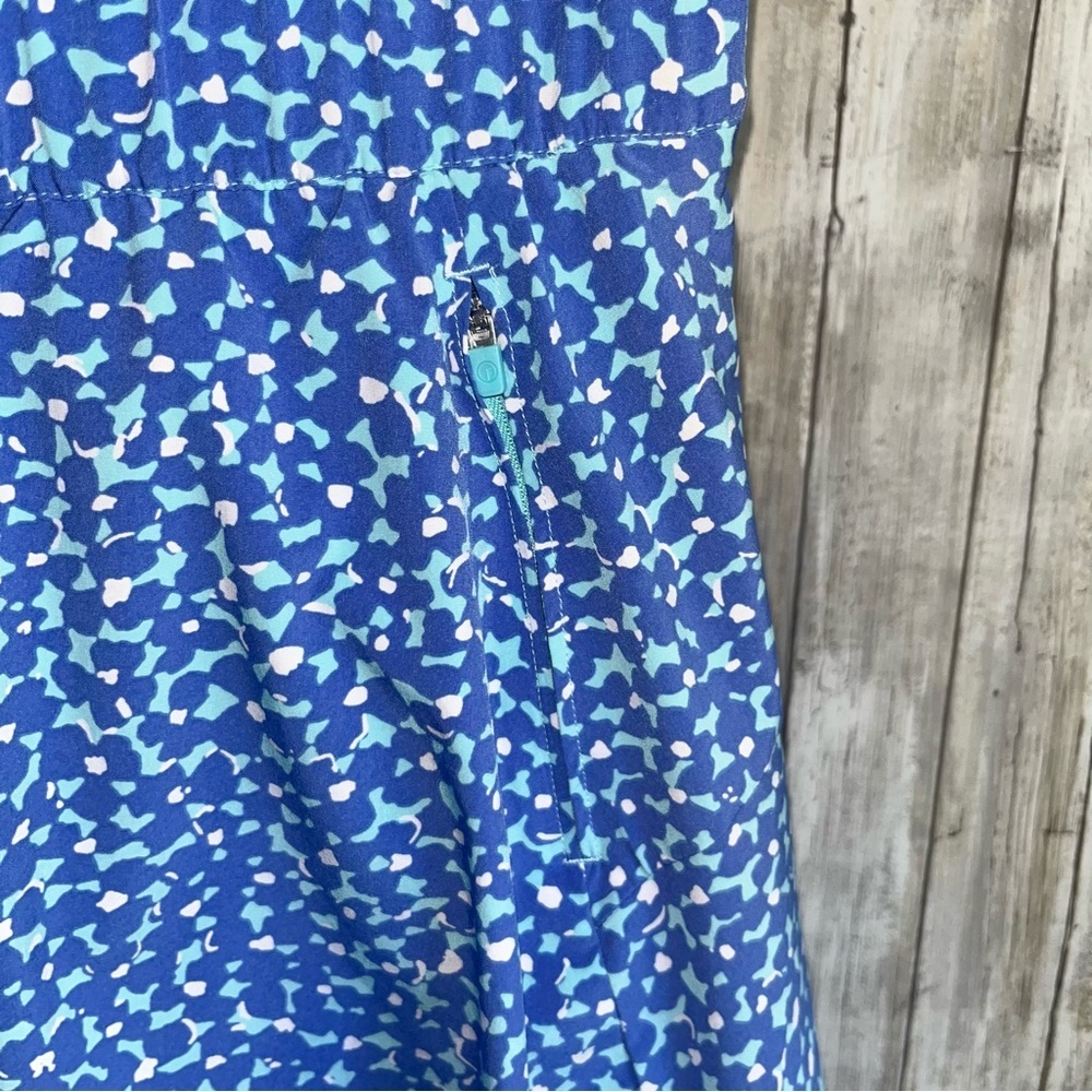 Talbots T by Talbots Blue Graphic Blossoms Skort - Picture 5 of 6